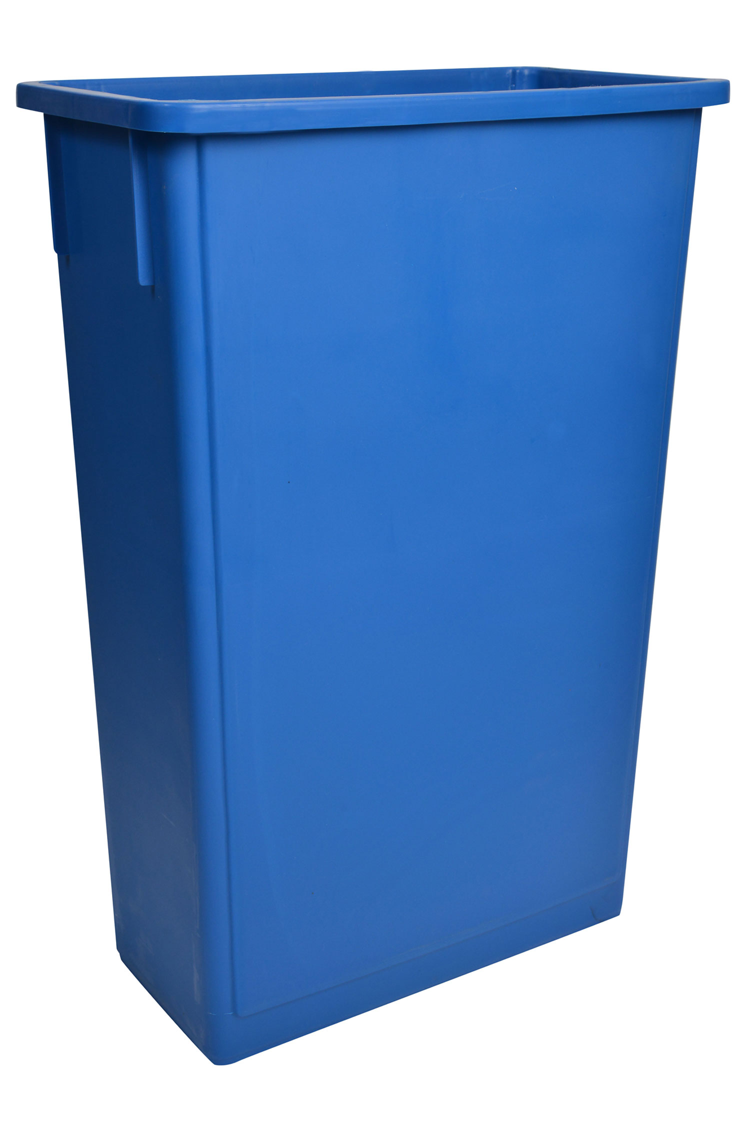 1023BL Blue Rectangular Garbage Can with 23 Gallon Capacity-0