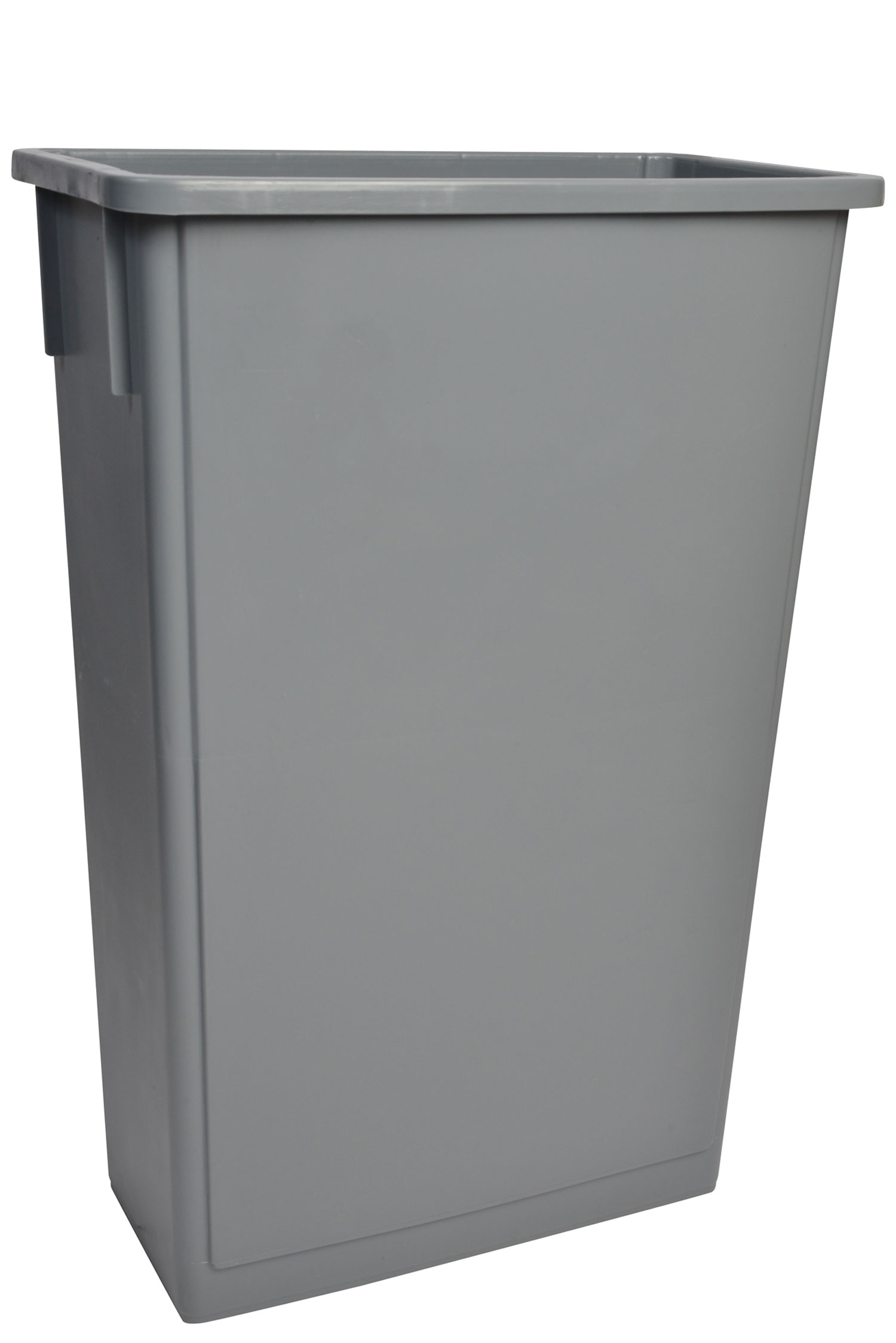 1023GY Grey Rectangular Garbage Can with 23 Gallon Capacity-0