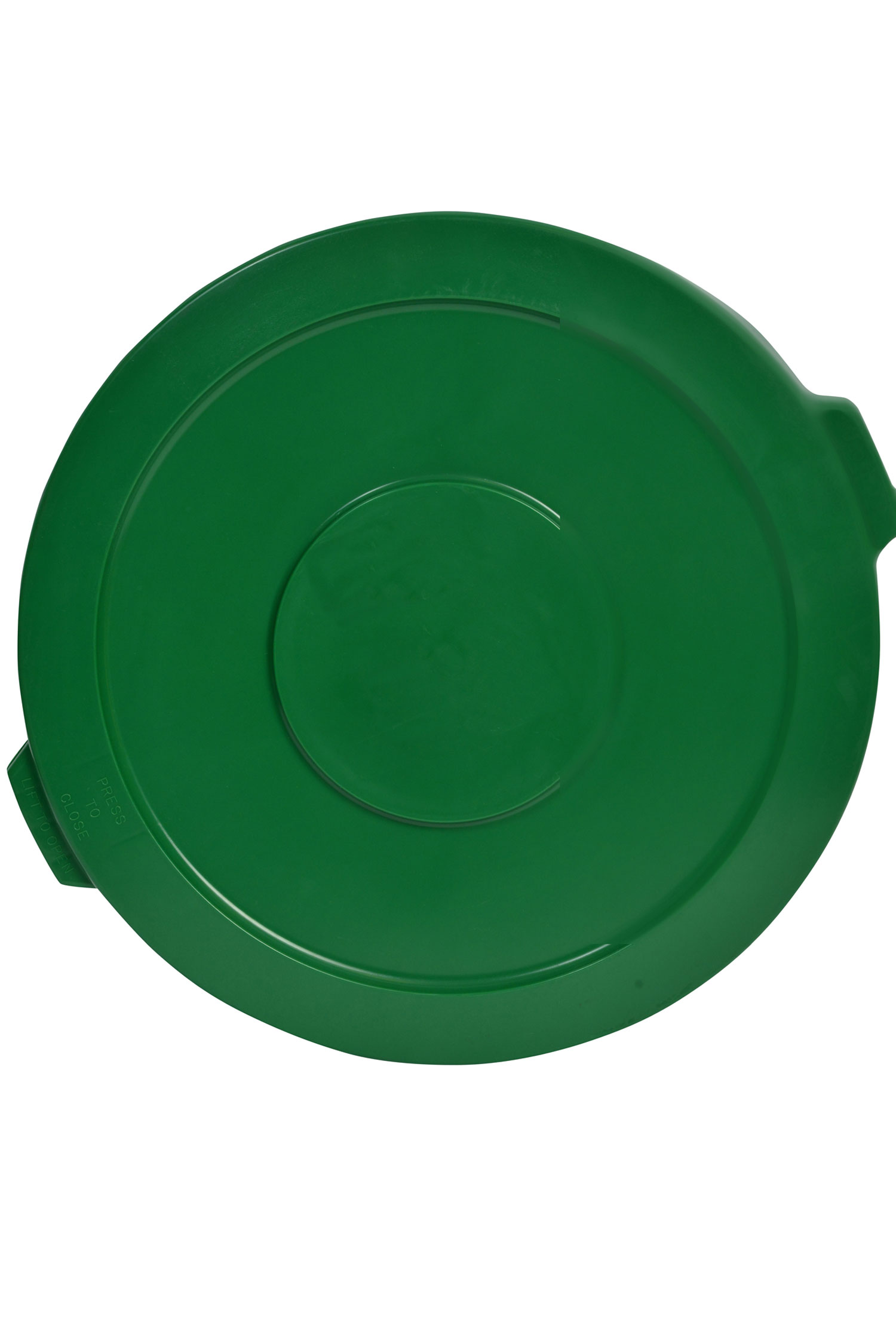 1032-02GN Green Round Container Lid for 32 Gallon Garbage Can-0