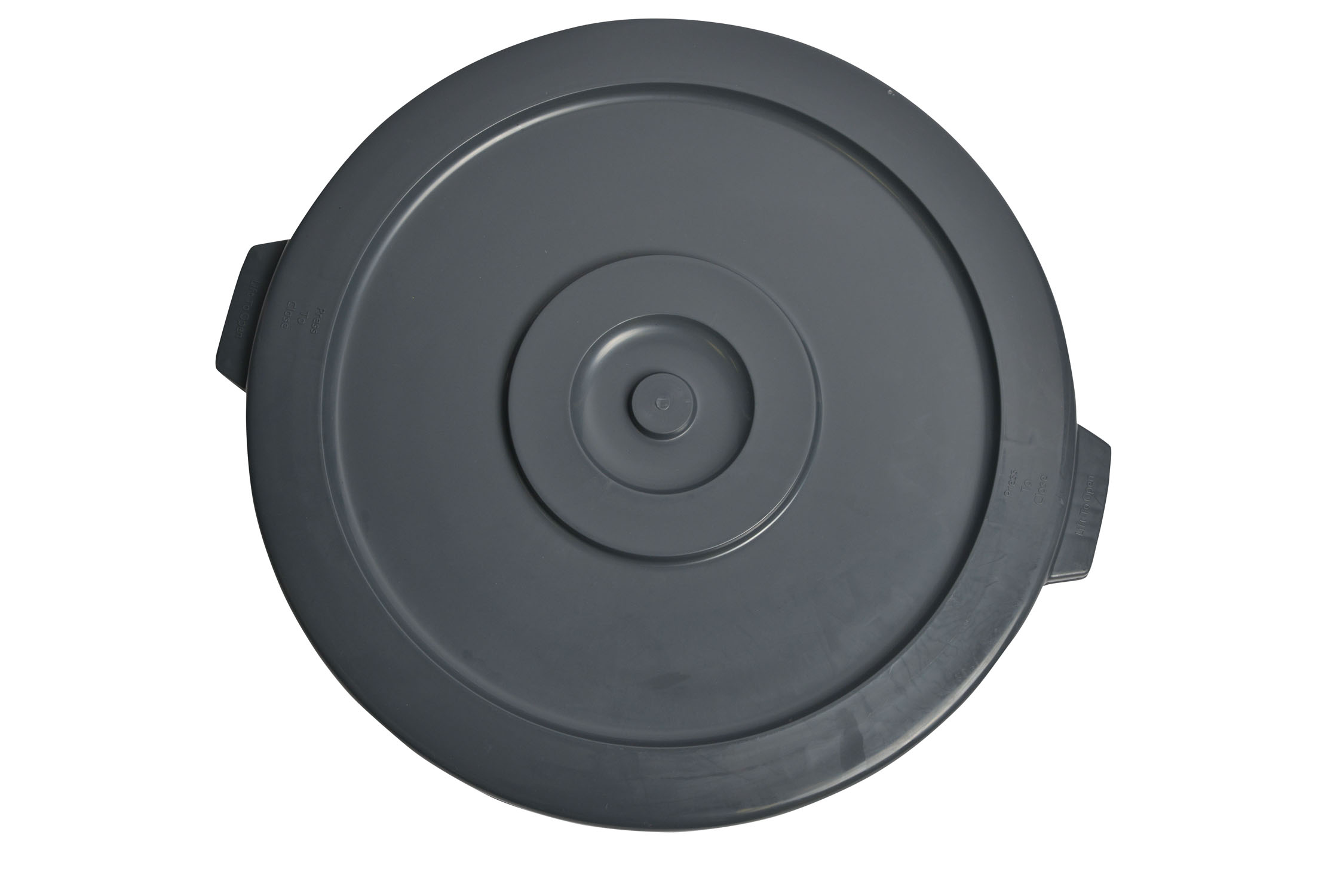1032-02GY Grey Round Container Lid for 32 Gallon Garbage Can-0