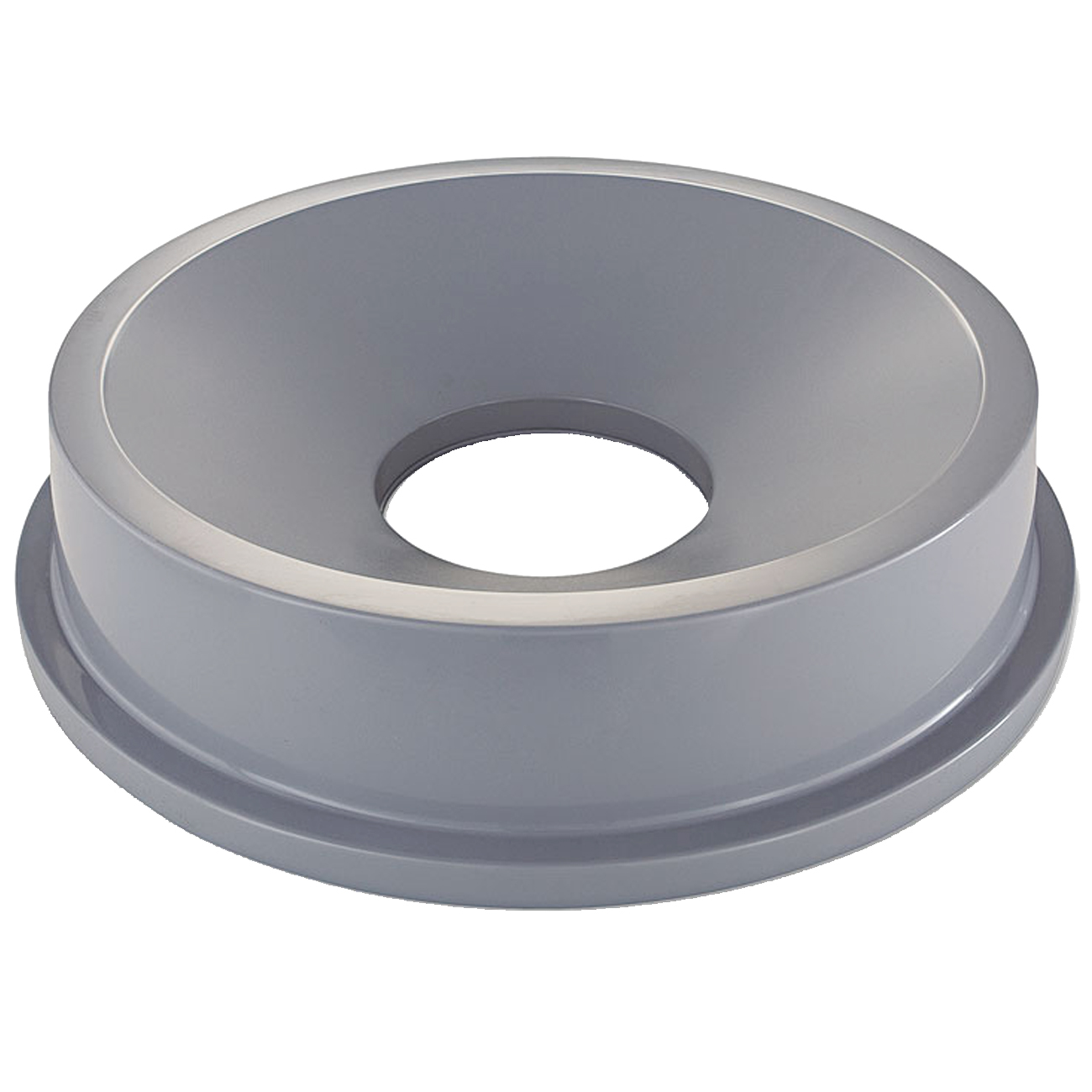 1032-03GY Funnel Top Trash Can Lid for 32 Gallon Containers-0