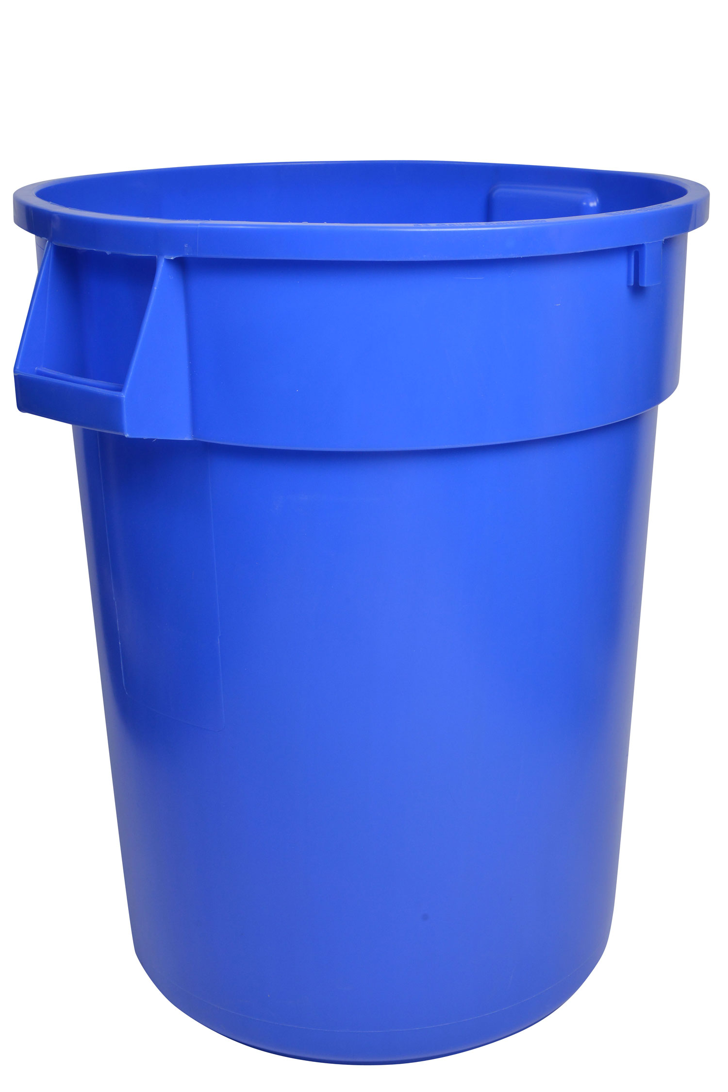 1032BL Blue Round Waste Garbage Can 32 Gallon-0