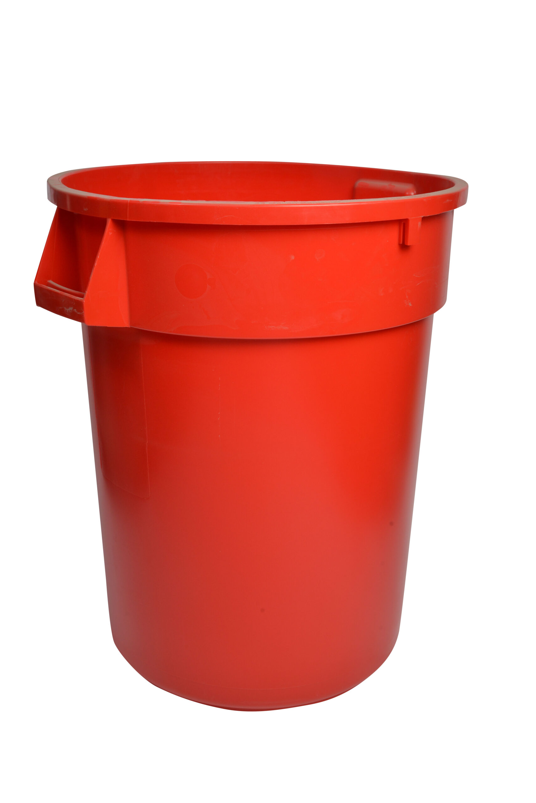 1032RD Red Round Waste Garbage Can 32 Gallon-0