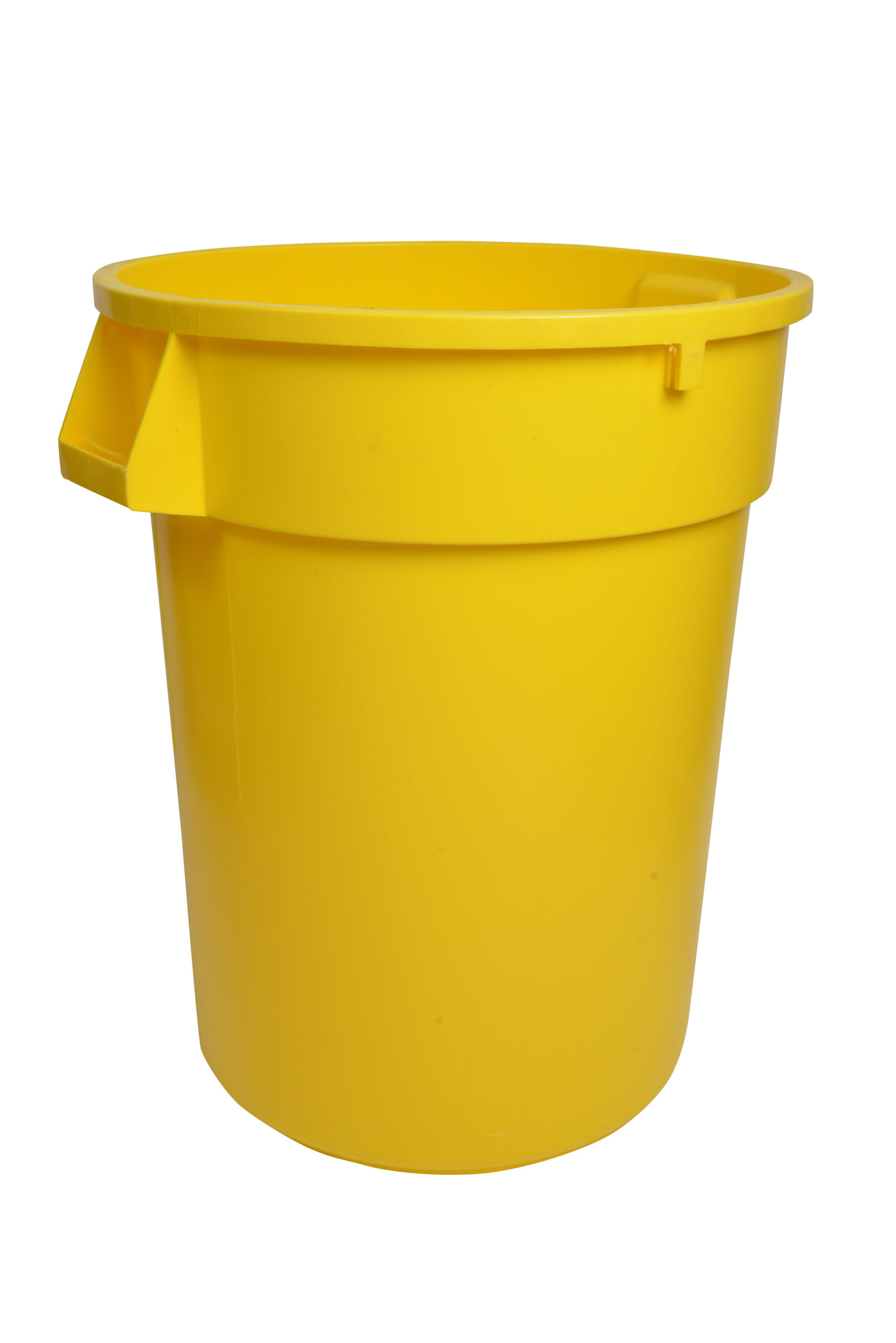 1032YW Yellow Round Waste Garbage Can 32 Gallon-0