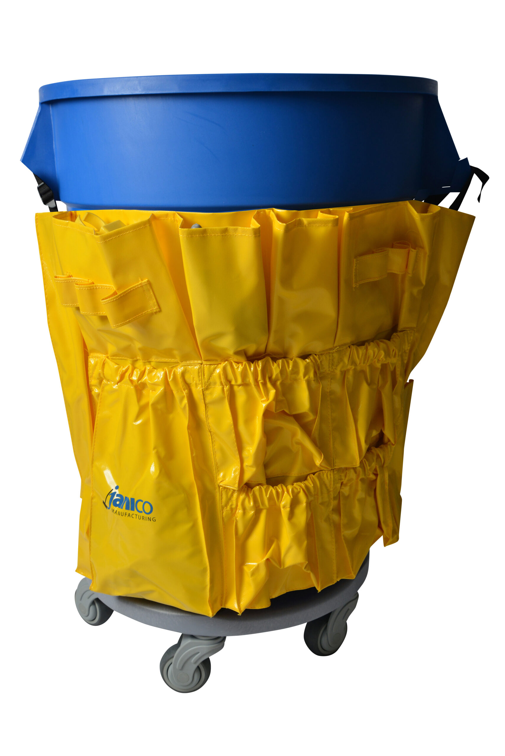 1033 Yellow Caddy Bag Fits 32 & 44 Gallon Round & Square Garbage Containers-0