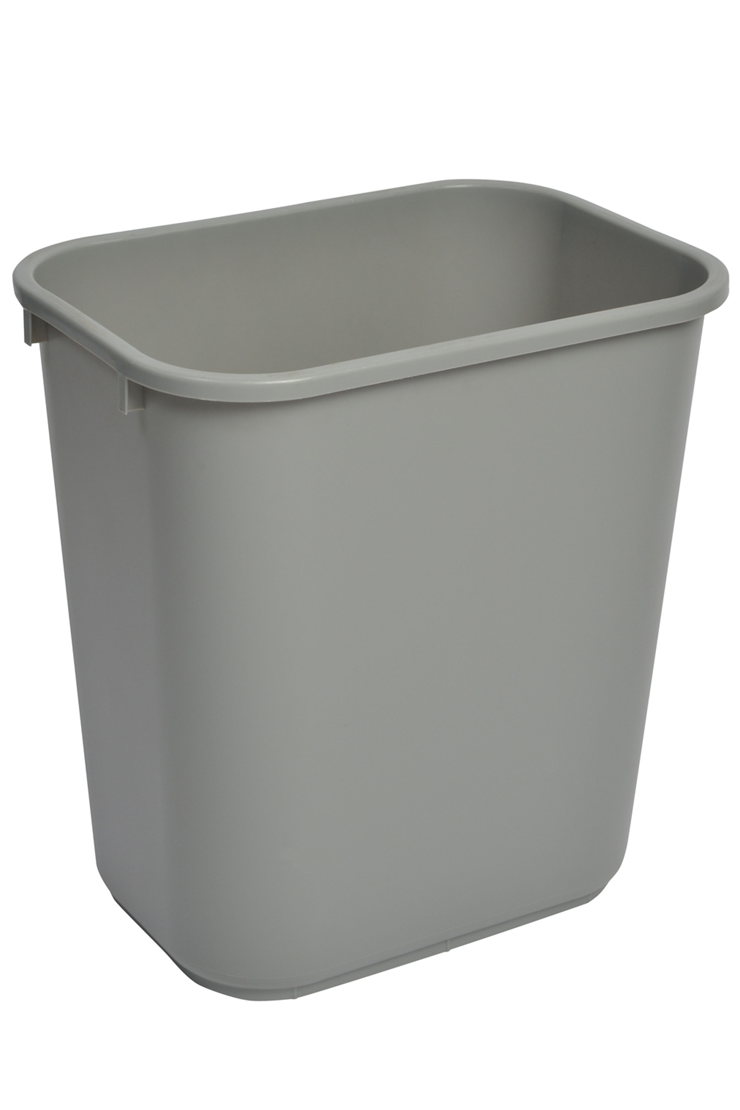 1037GY Grey Rectangular Garbage Can with 41 Quarts Capacity-0