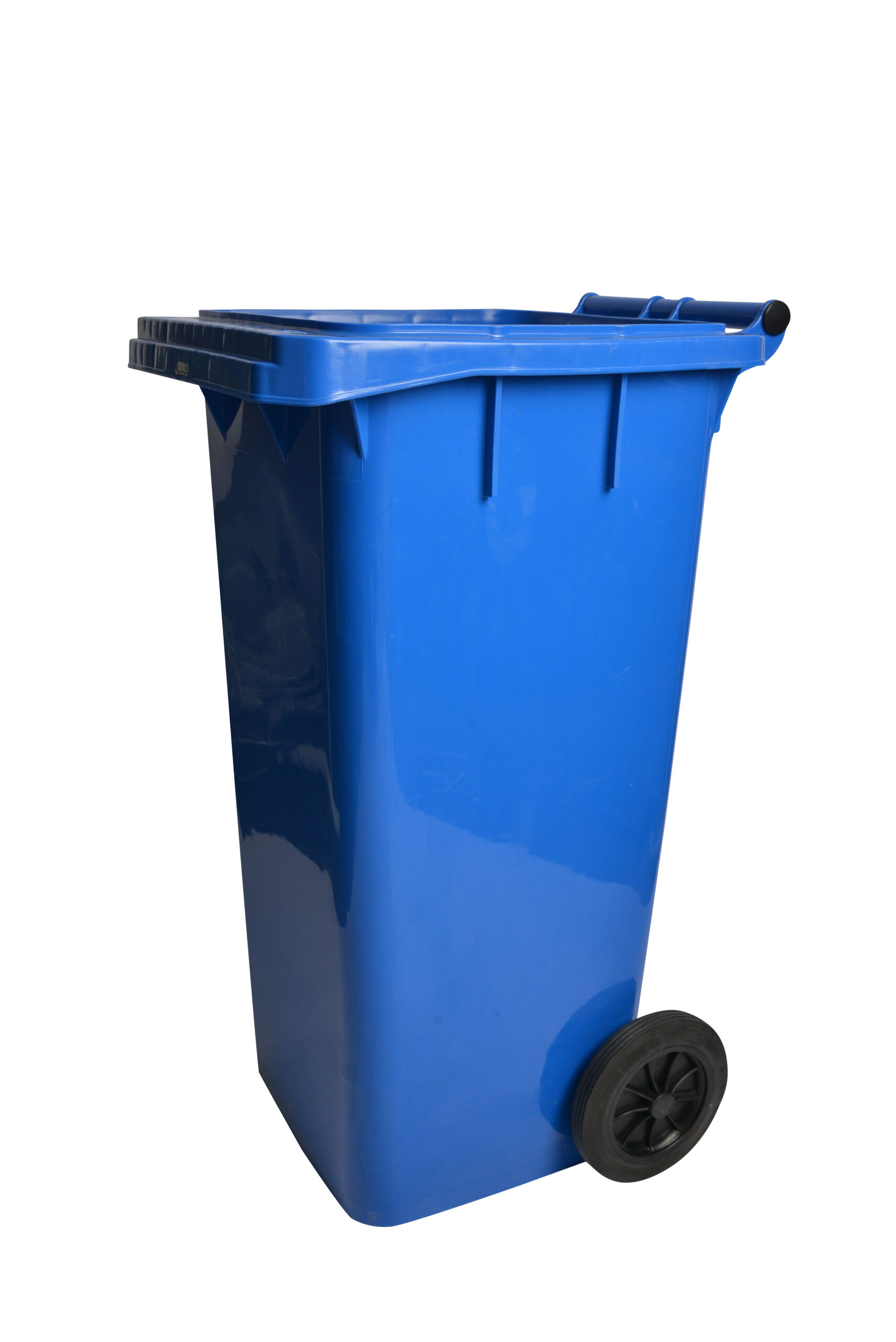 1038BL Blue Rollout Container 32 Gallon Trash Cans with Wheels-0