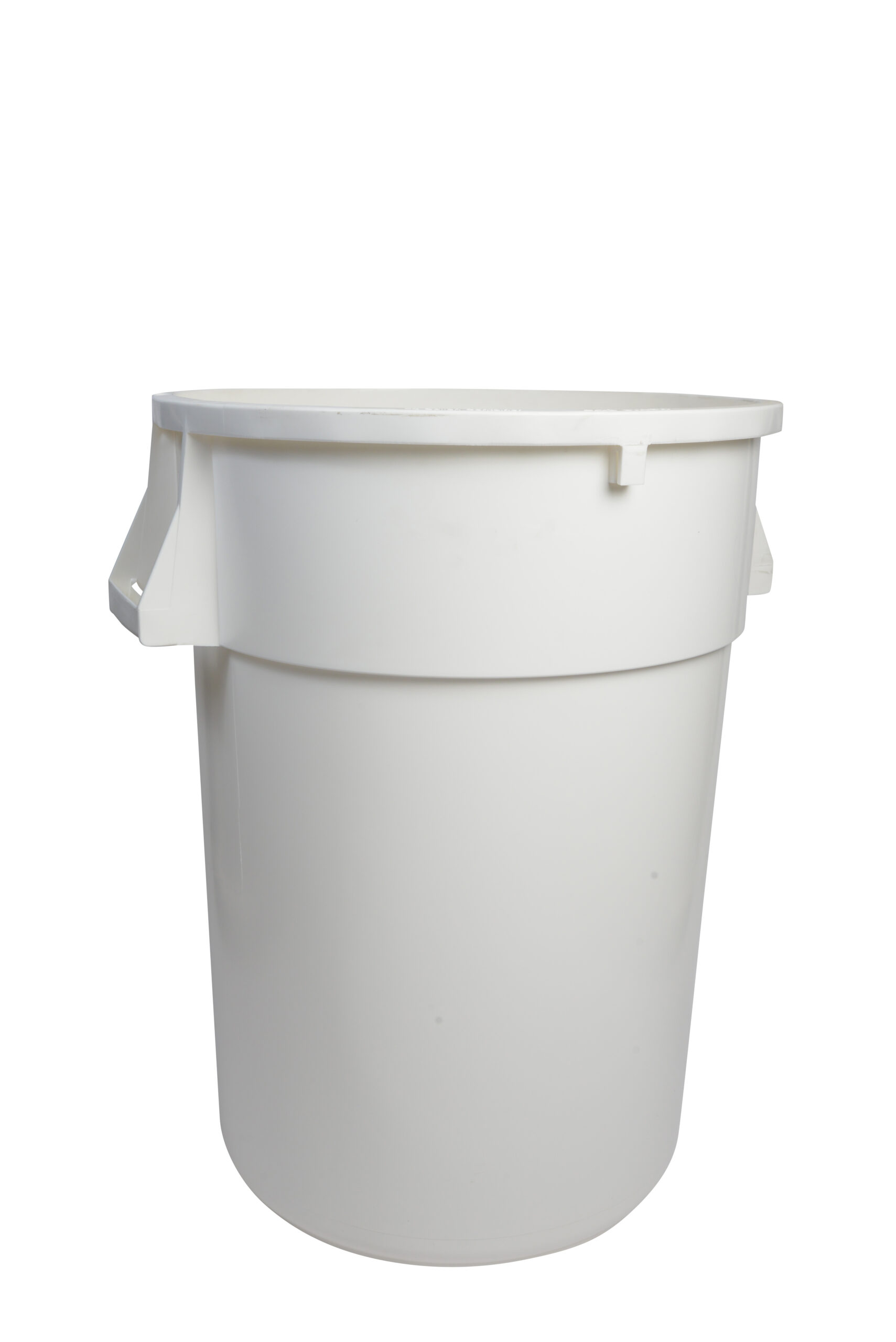 1044WH White Round Waste Garbage Can 44 Gallon-0
