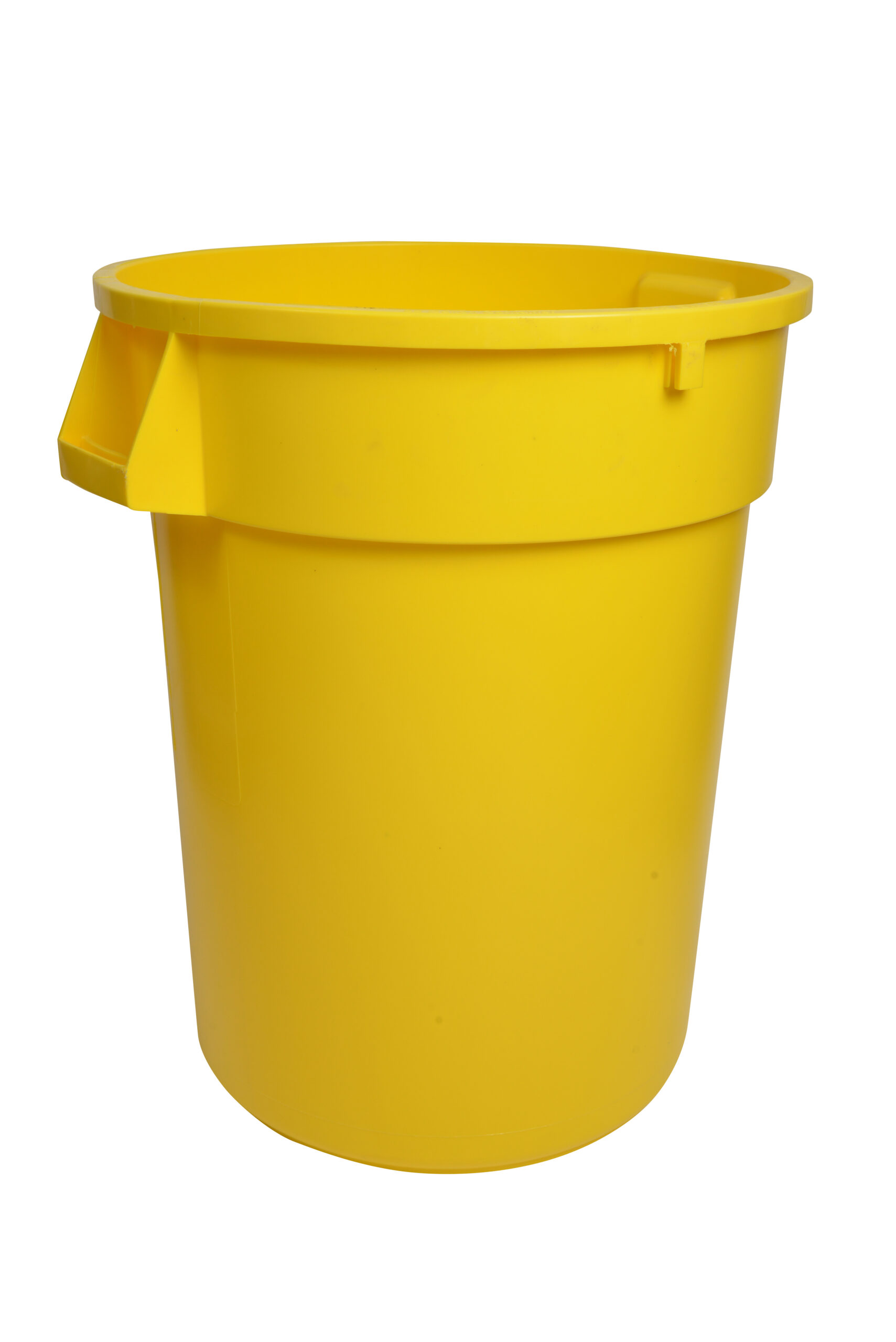 1044YW Yellow Round Waste Garbage Can 44 Gallon-0