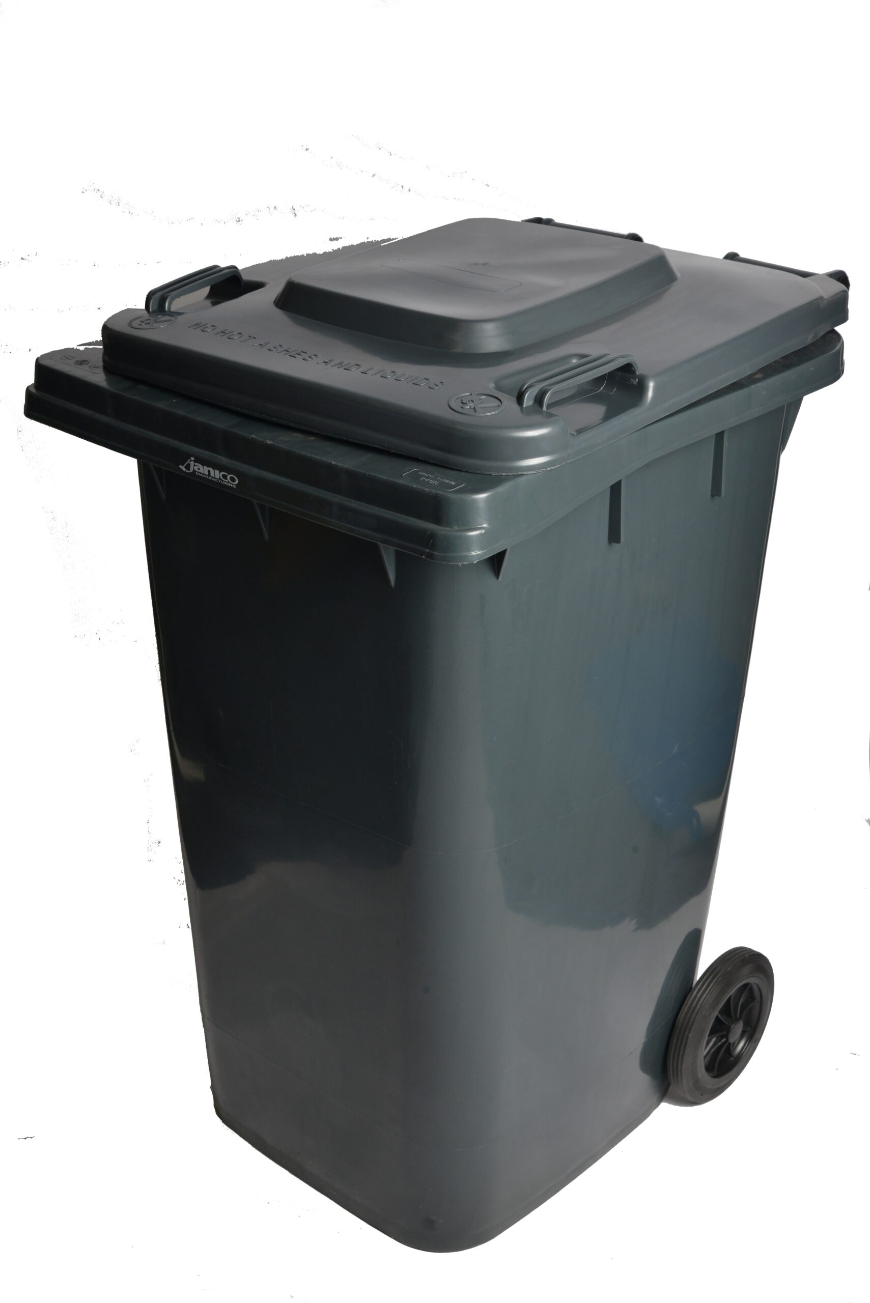 1047GY Grey Rollout Container 95 Gallon Trash Cans with Wheels-0