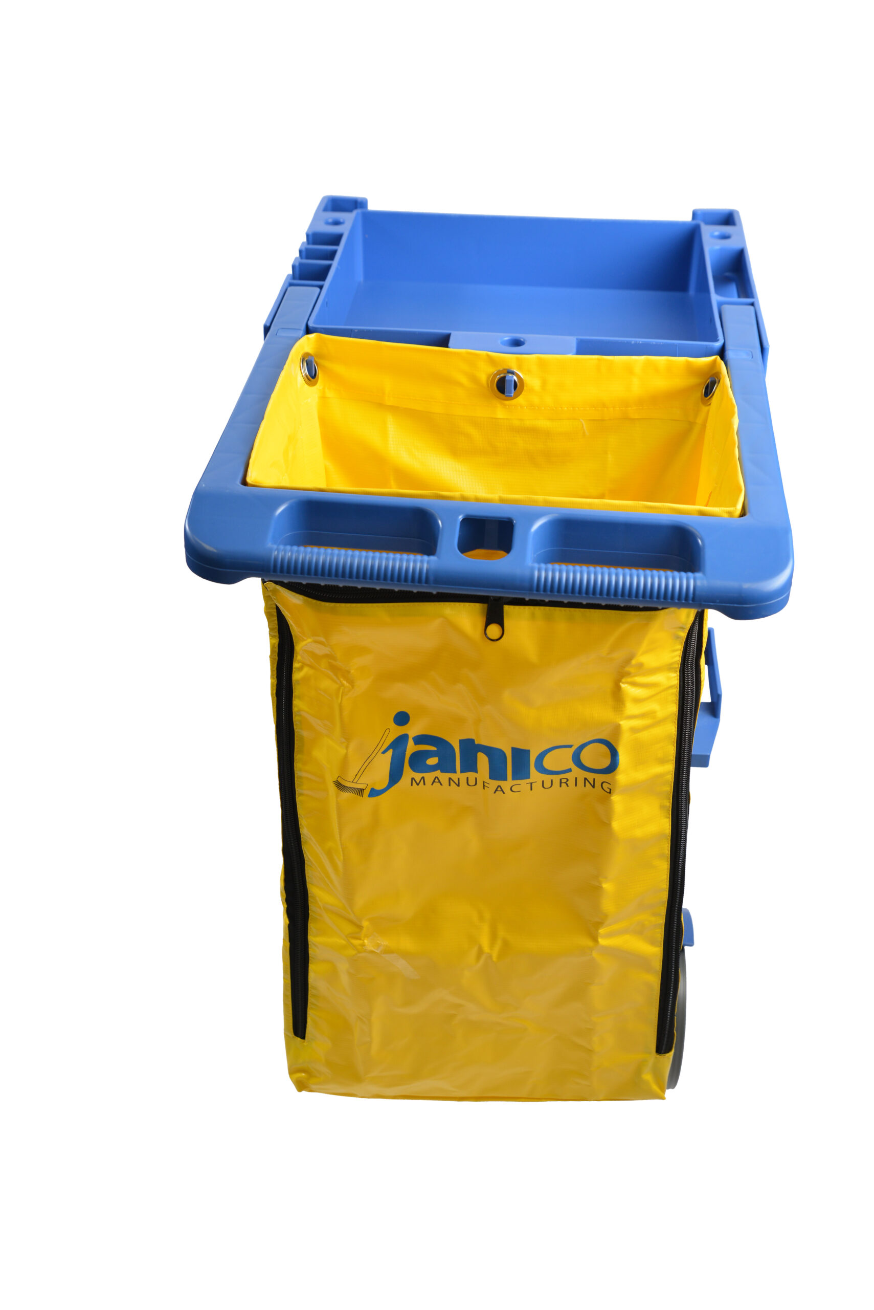 1050-02 Janitorial Cart Yellow Vinyl Bag 25 Gallon-0
