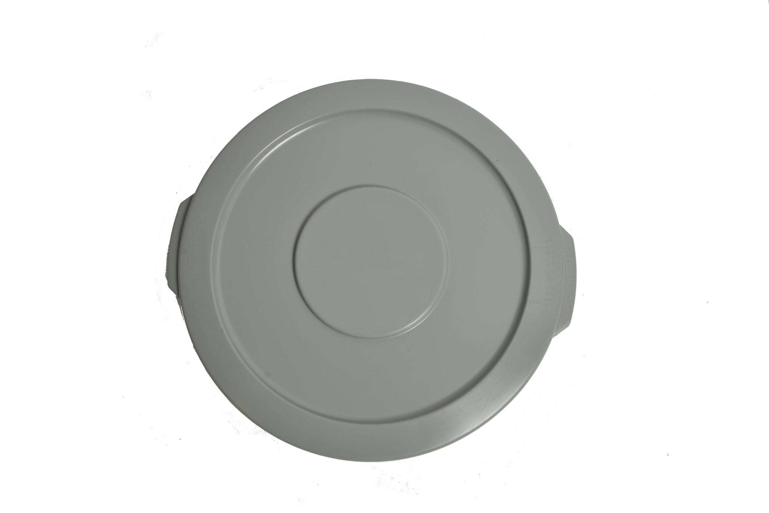 1055-02GY Grey Round Container Lid for 55 Gallon Garbage Can-0