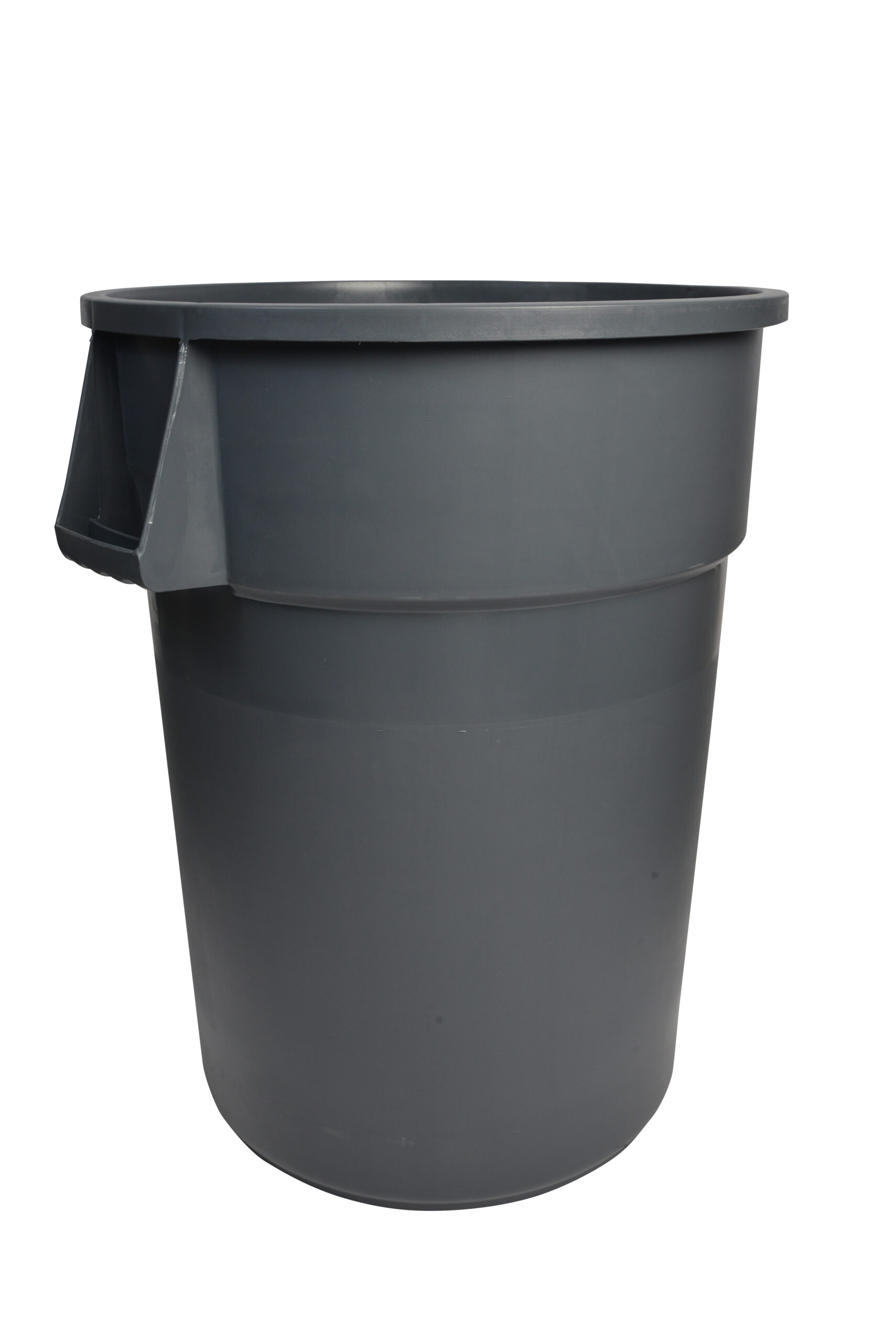 1055GY Grey Round Waste Garbage Can 55 Gallon-0
