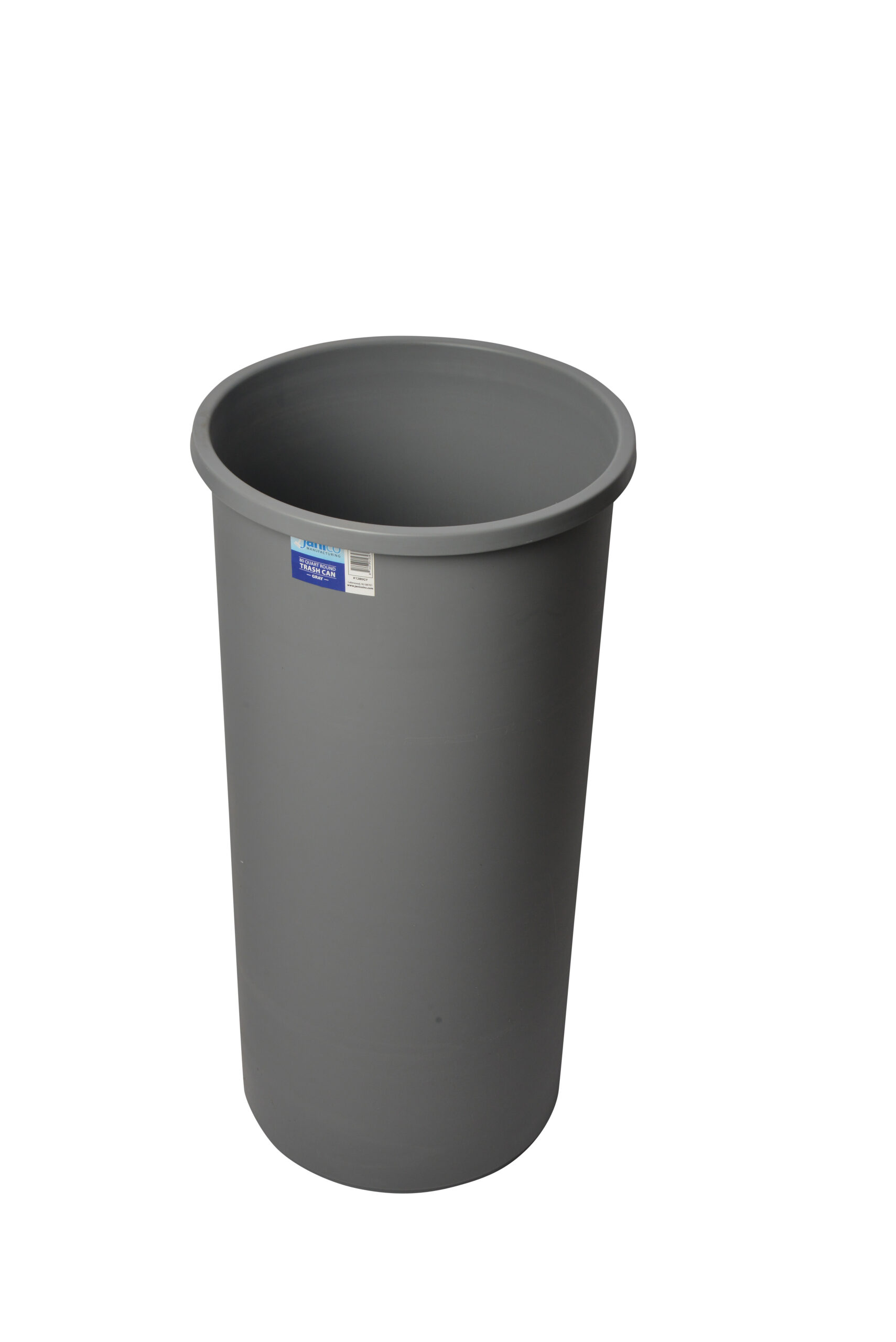 1280GY 80 Quarts Grey Round Garbage Can-0