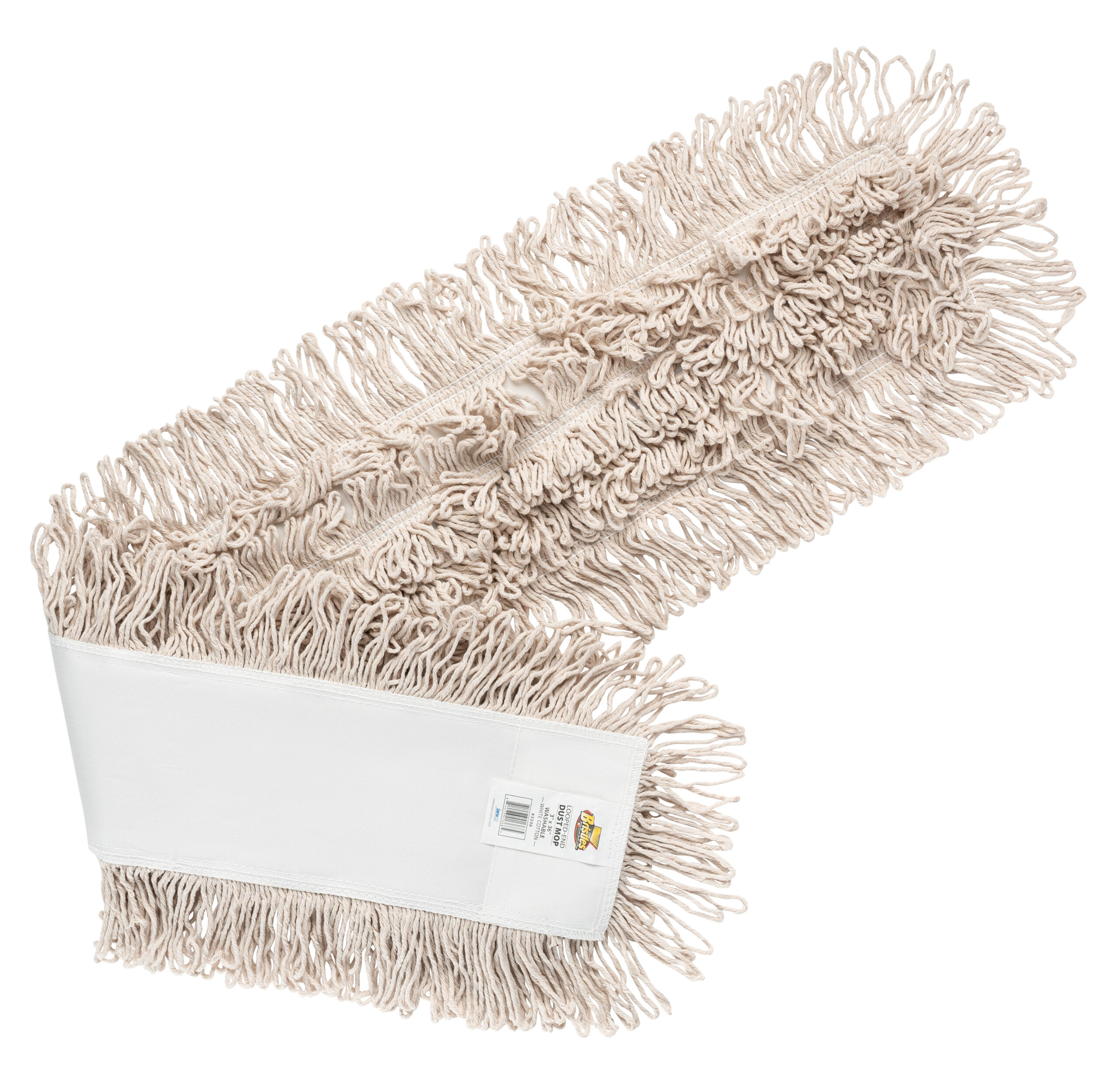 3336 3 Inch by 36 Inches Washable Cotton Looped Dust Mop-0