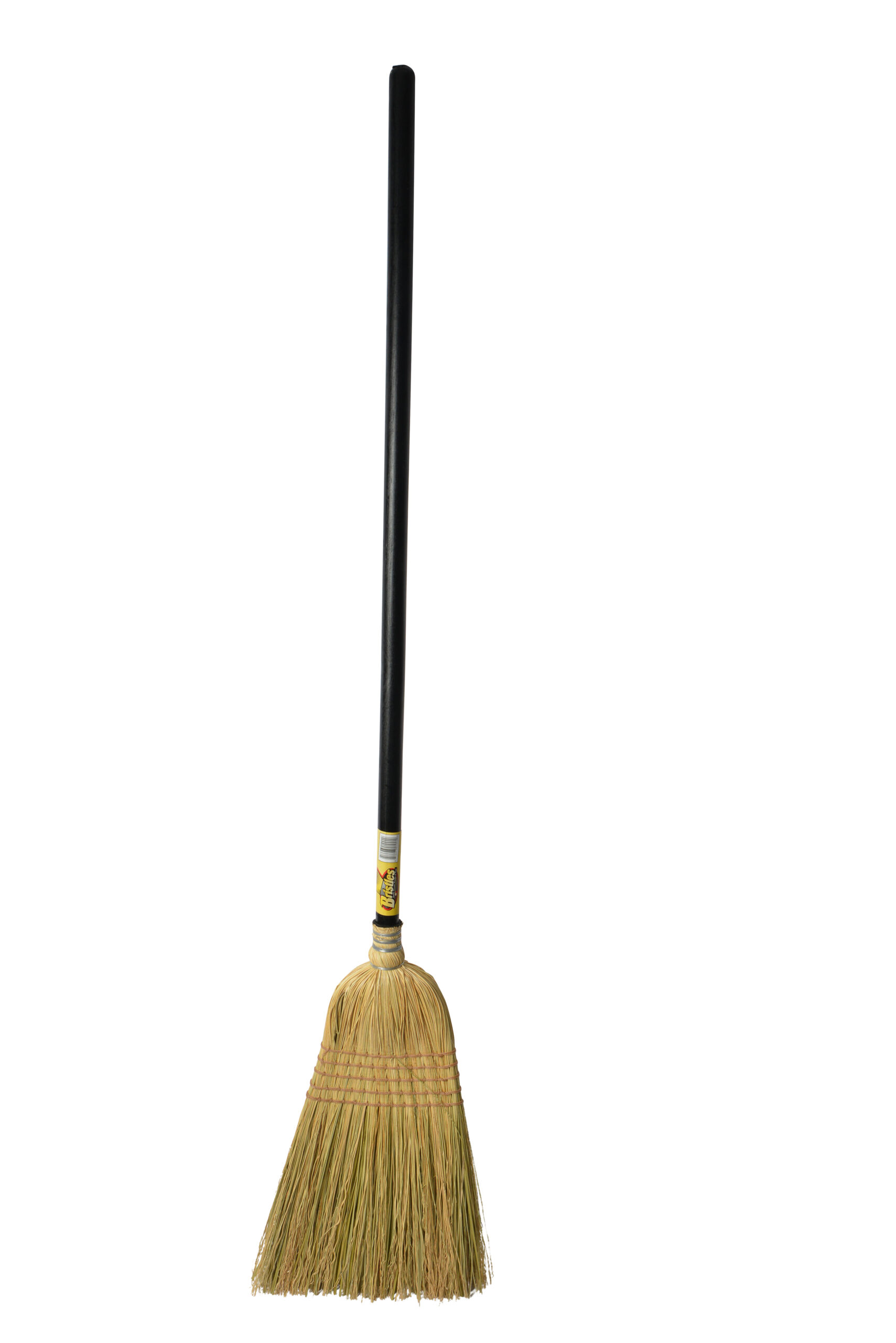 4046 Janitor Corn Broom with 42 Inch Long Wood Handle-0