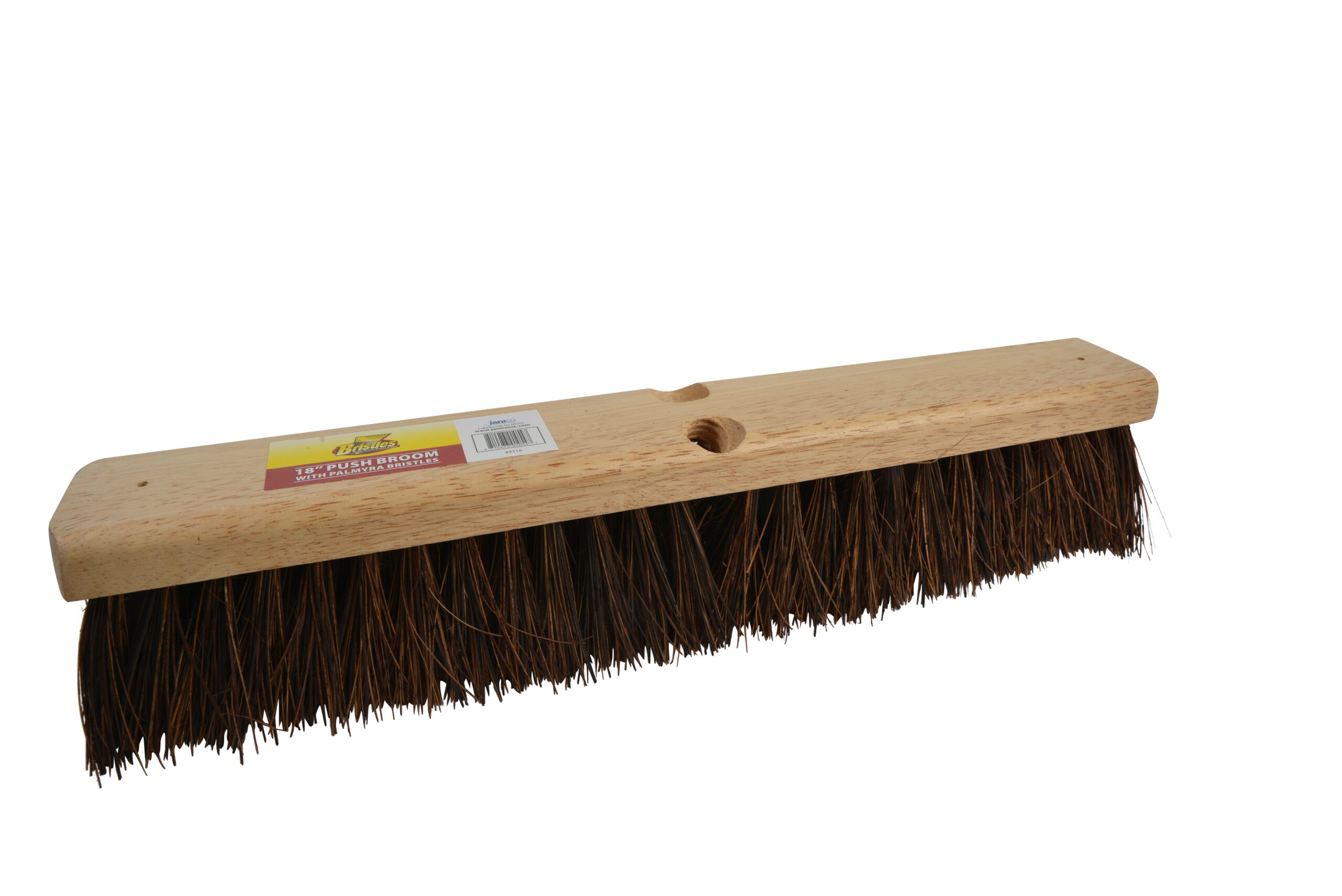 4218 18 Inch Outdoor Push Broom with Palmyra Bristles-0