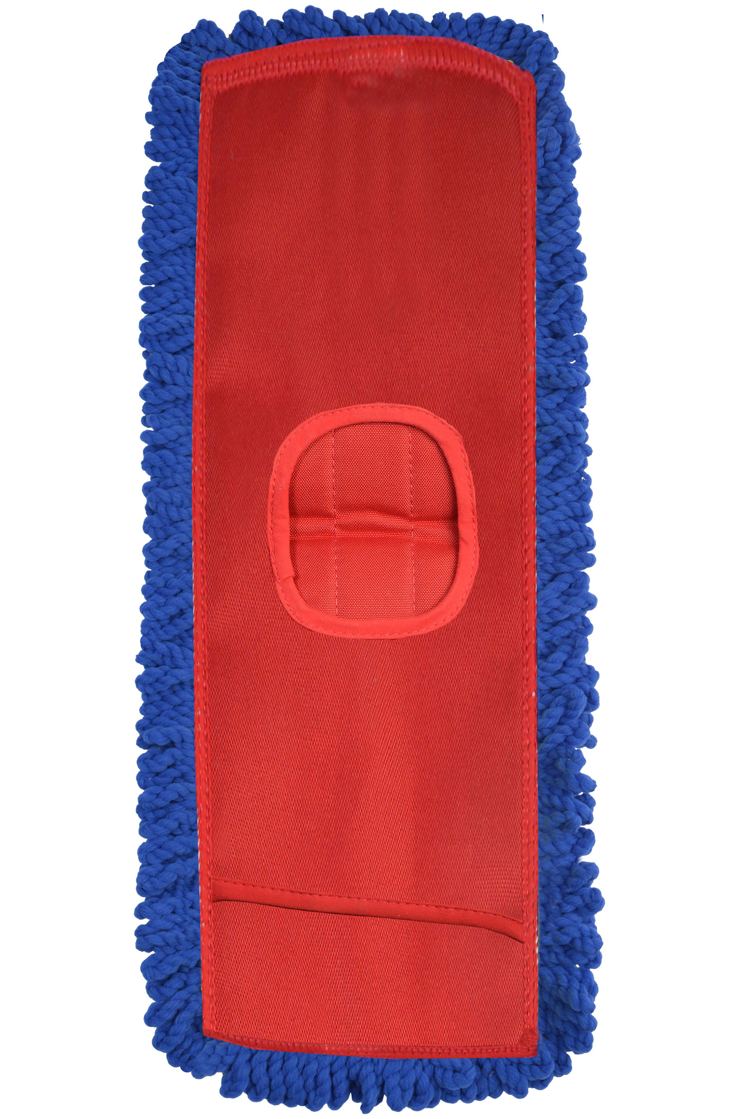 6418 5" by 18" Microfiber Fringed Dry Mop Pads with Canvas Backing-0