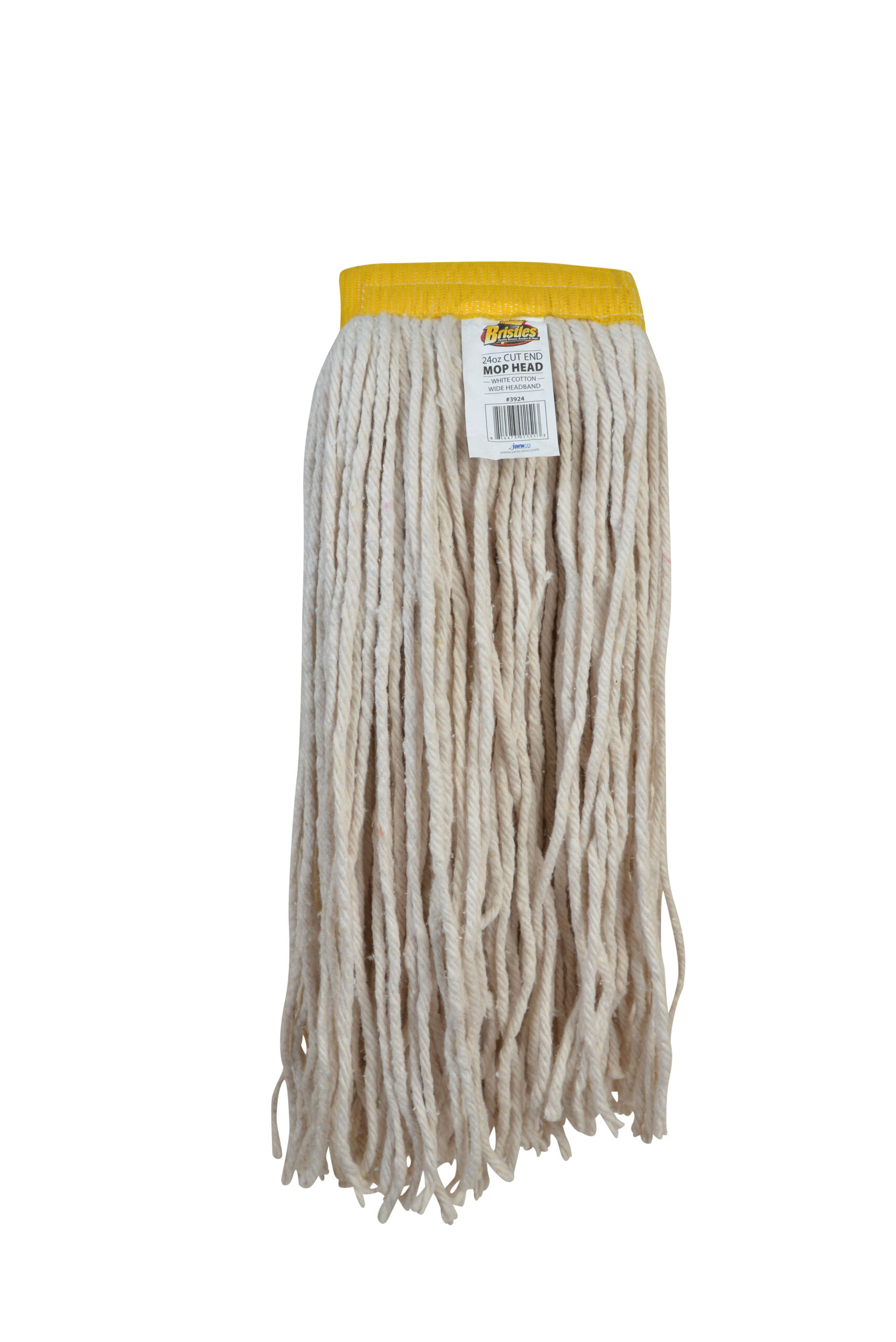 3924 24oz Full Weight Cotton Cut End Mop Head with 5 Inch Wide Headband-0