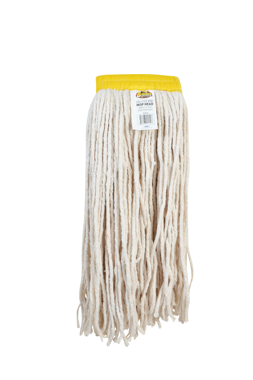 3932 32oz Full Weight Cotton Cut End Mop Head with 5 Inch Wide Headband-0