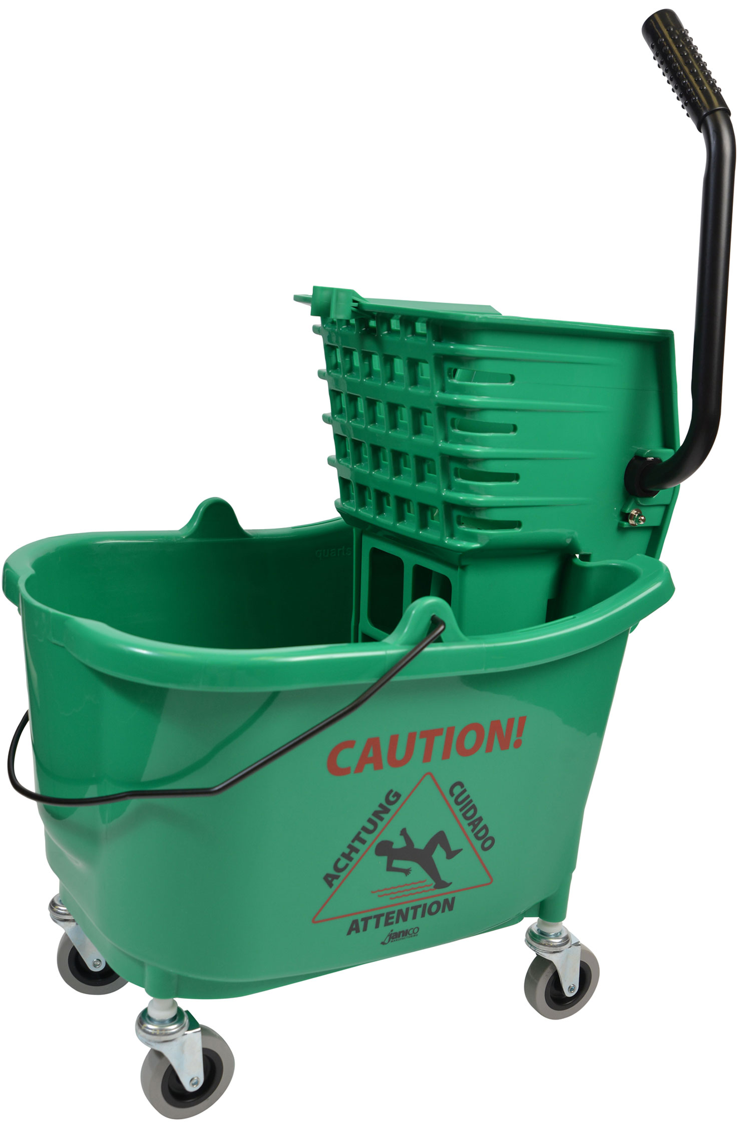 1010GN Mop Bucket With Side Press Wringer Combo 35 Quart Green-0