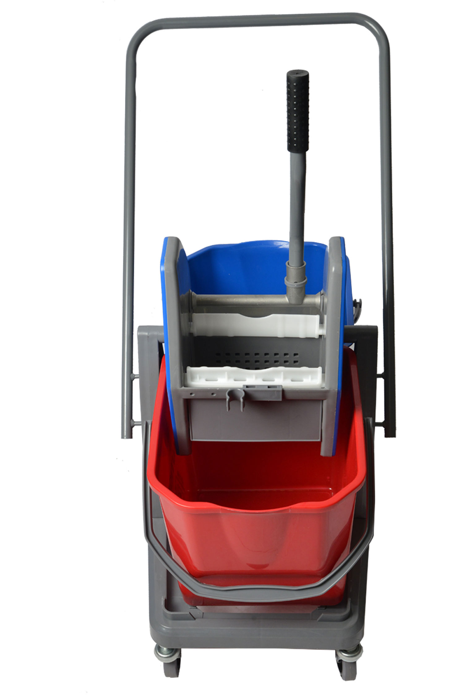 1014 Double Mop Bucket With Down Press Wringer Combo-0