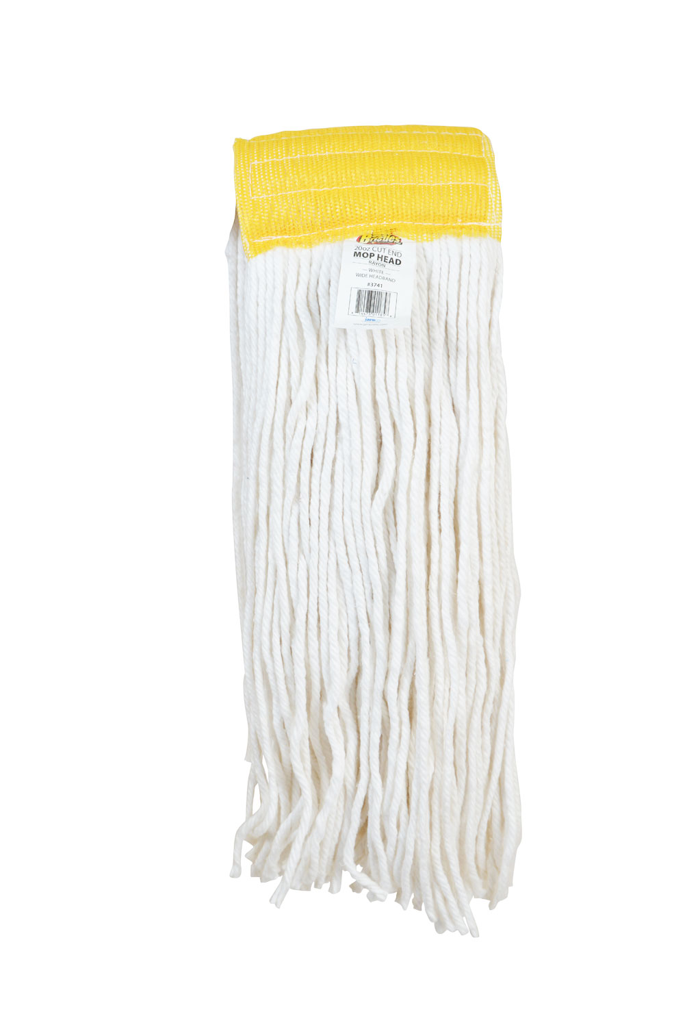 3741 20oz Rayon 5 Inch Wide Headband Full Weight Cut End Mop Head-0