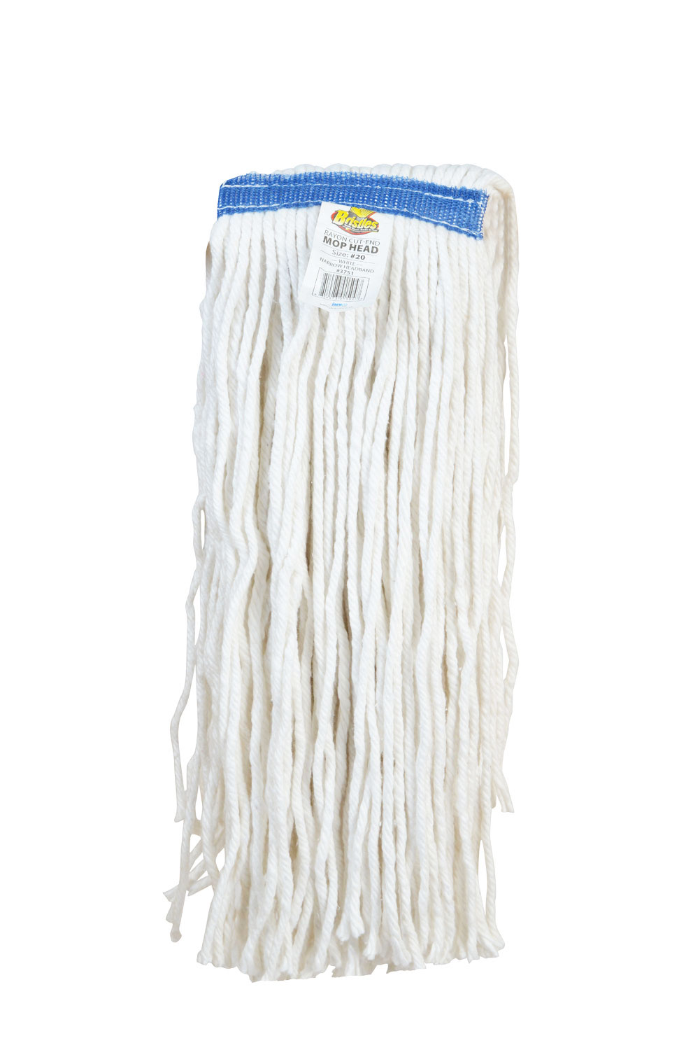 3751 20# Rayon 1 Inch Narrow Headband Cut End Mop Head-0
