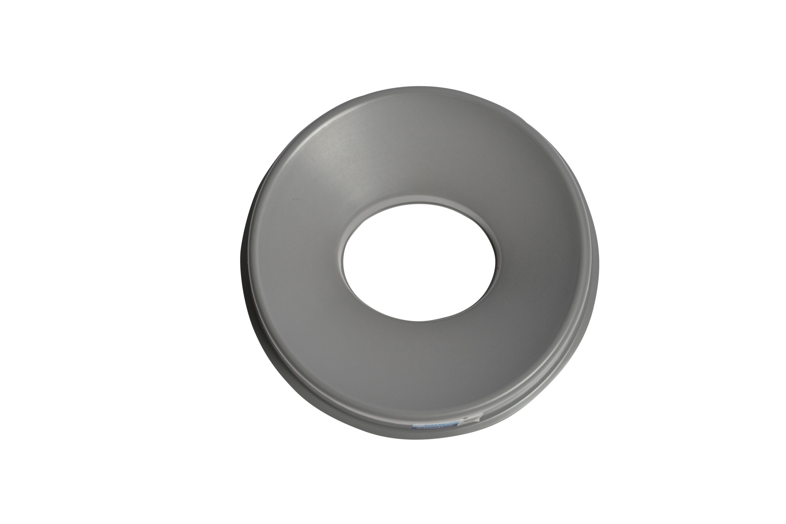 1280-03GY 49-80 Qt Grey Round Garbage Can Hole Lid-0
