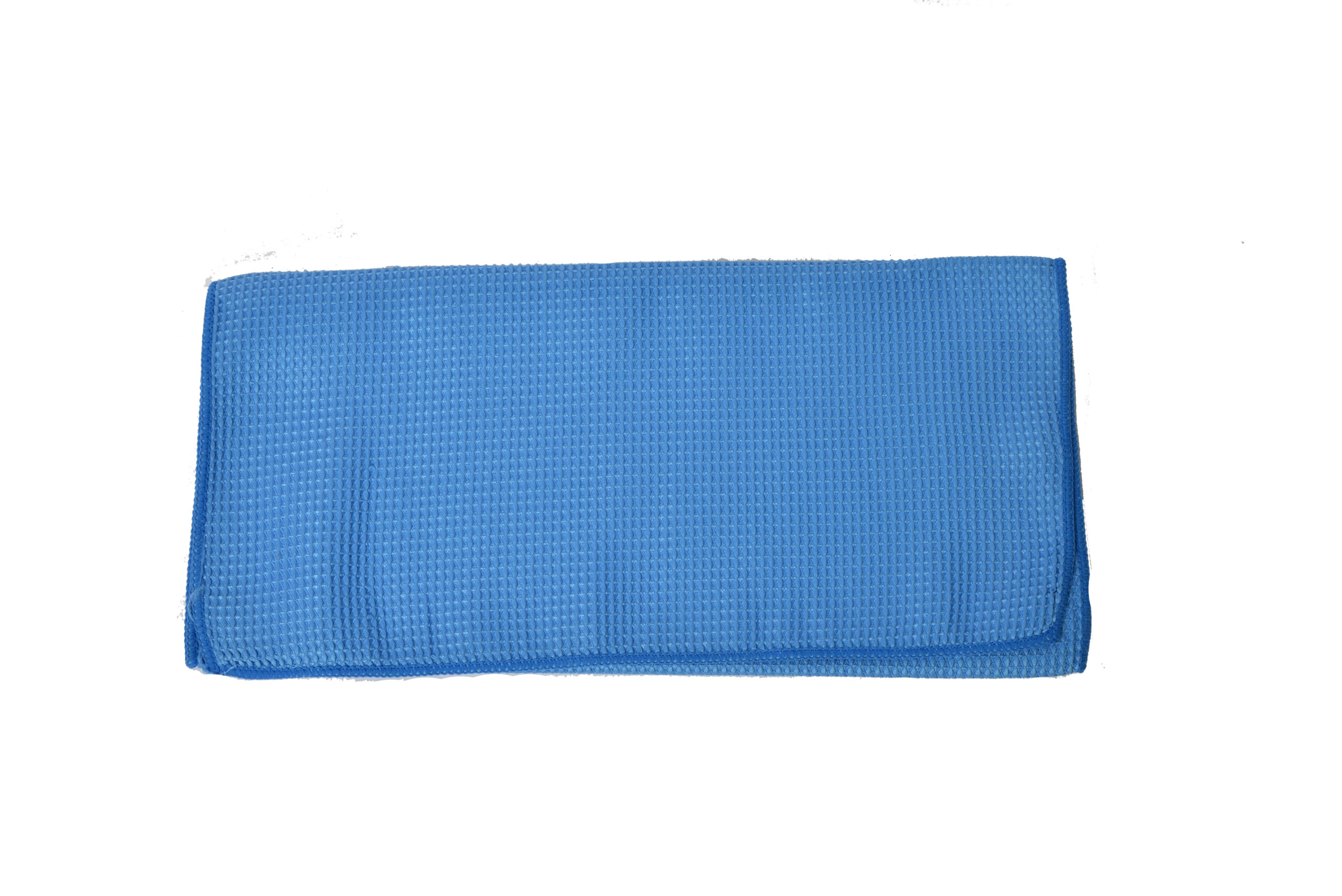 6024BL Blue Microfiber Waffle Cloth-0