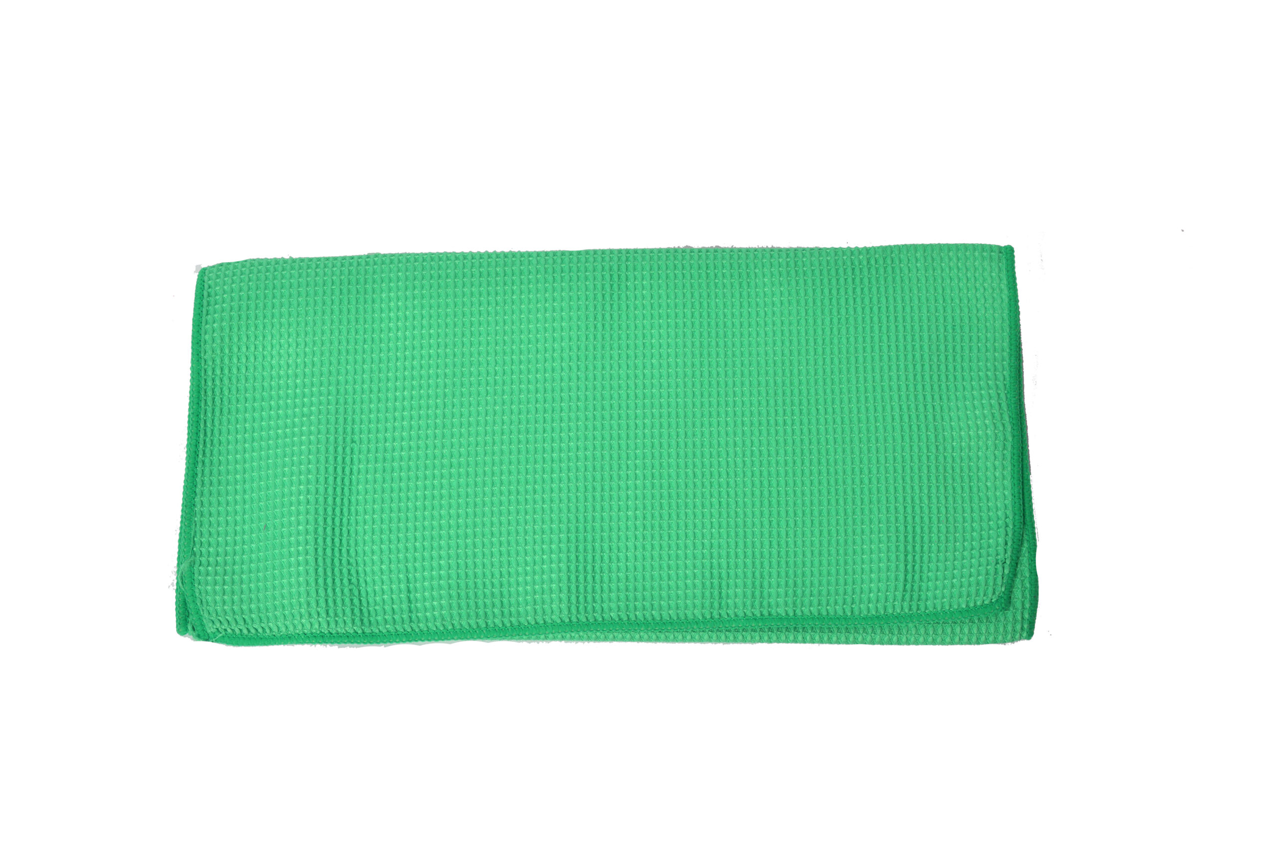 6024GR Green Microfiber Waffle Cloth-0