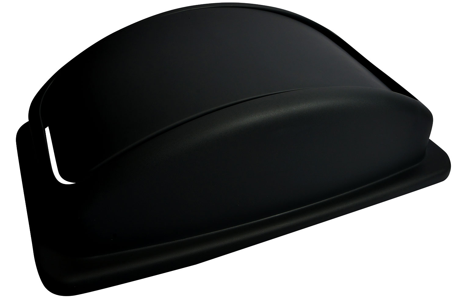 1023-02BK 23 Gallon Rectangular Garbage Can Lid with Swing Top-0