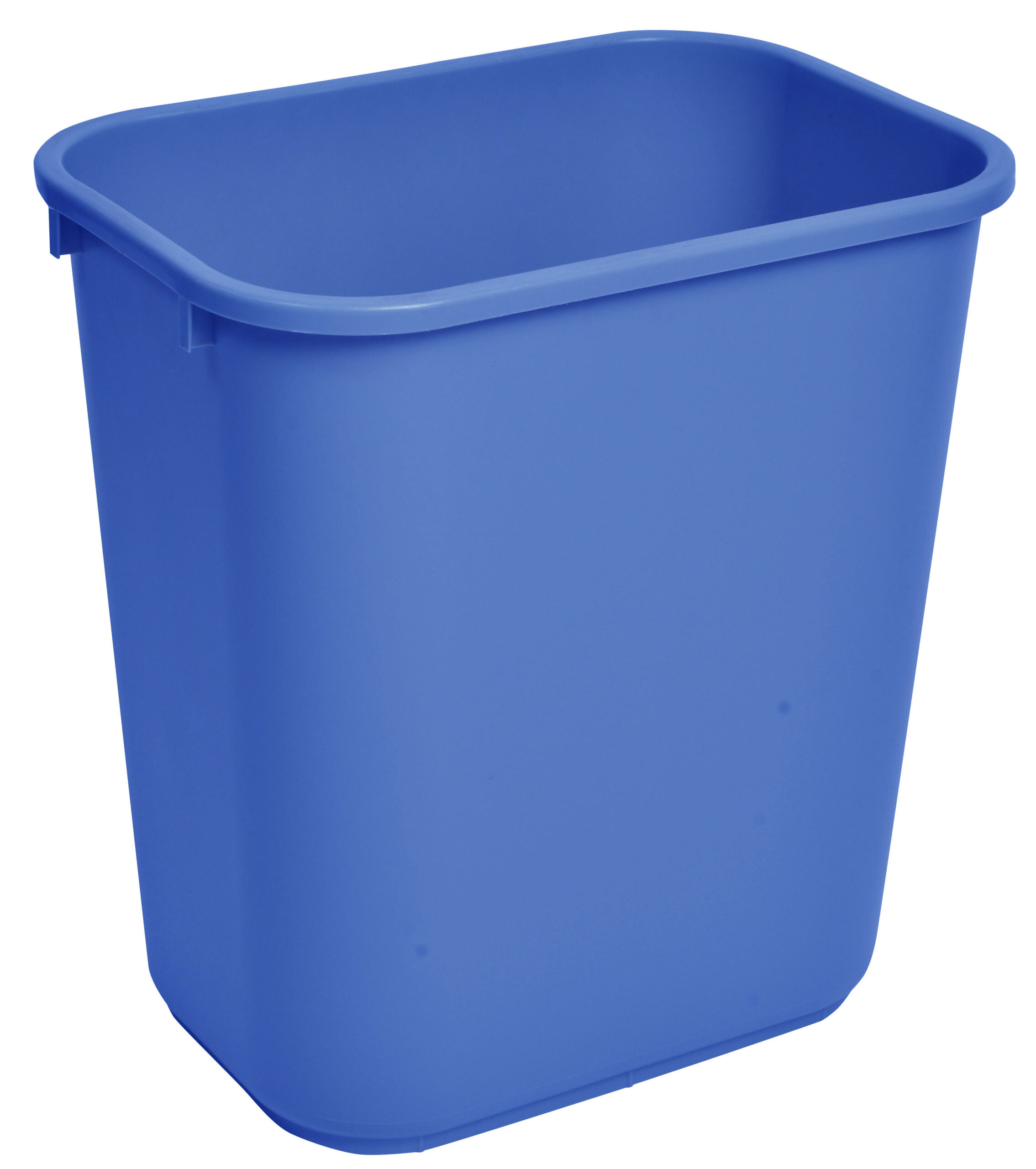 1037BL Blue Rectangular Garbage Can with 41 Quarts Capacity-0