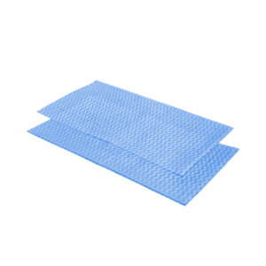 Foodservice towel in blue that’s absorbent, durable, low‑lint, and quick‑drying.