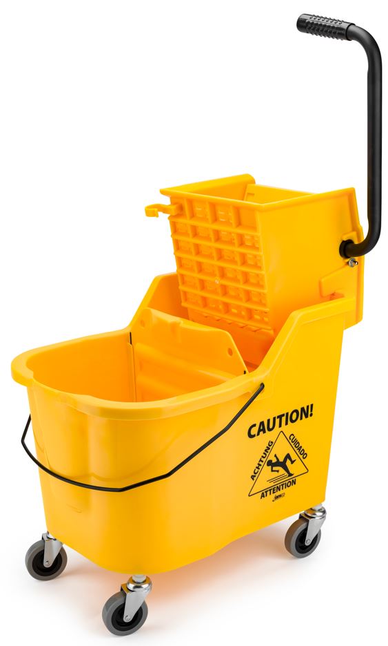 #1018 - 44qt. Divided Water Mop Bucket & Wringer Combo-0