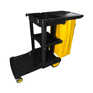 Premium Janitor Cart, Black